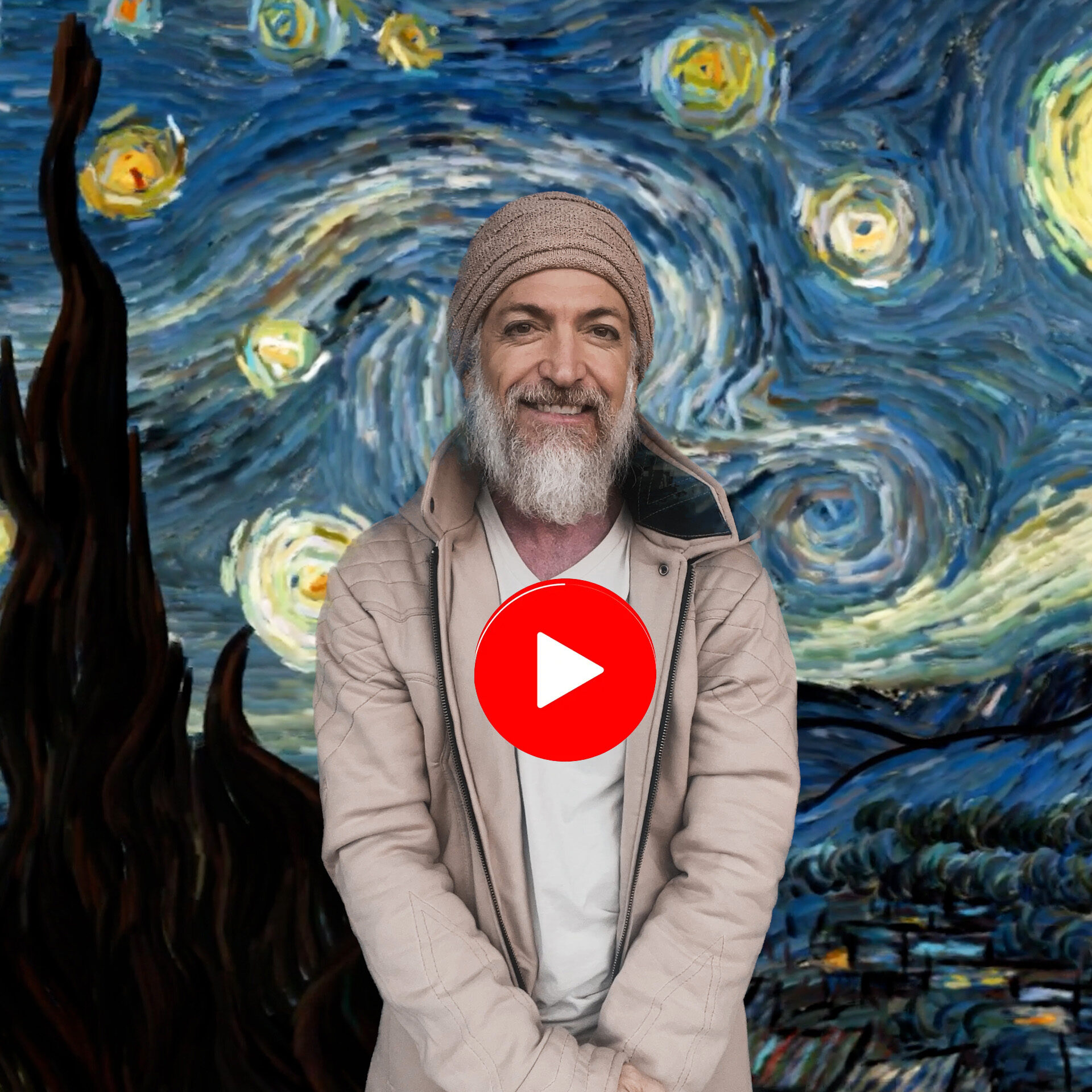me and starry night PLAY